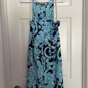 Floral Blue and Green Margot Women's Dress